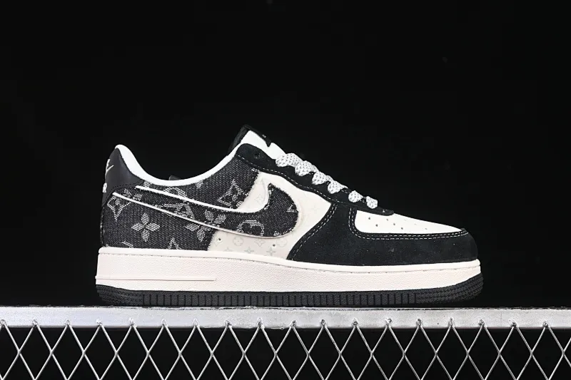 All categories Nk Air Force 1 Air Force series Nk Air Force 1 Low Air Force low-top Nike Air Force 1'07 Low LV joint cowboy pig eight meters black Air Force 1 low-top casual sneakers MZ9588-805